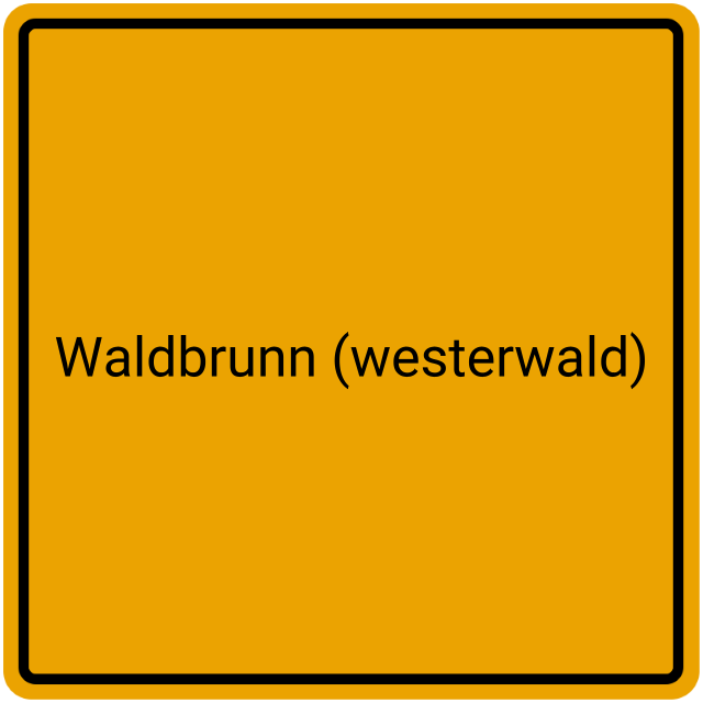 Meldebestätigung Waldbrunn (Westerwald)